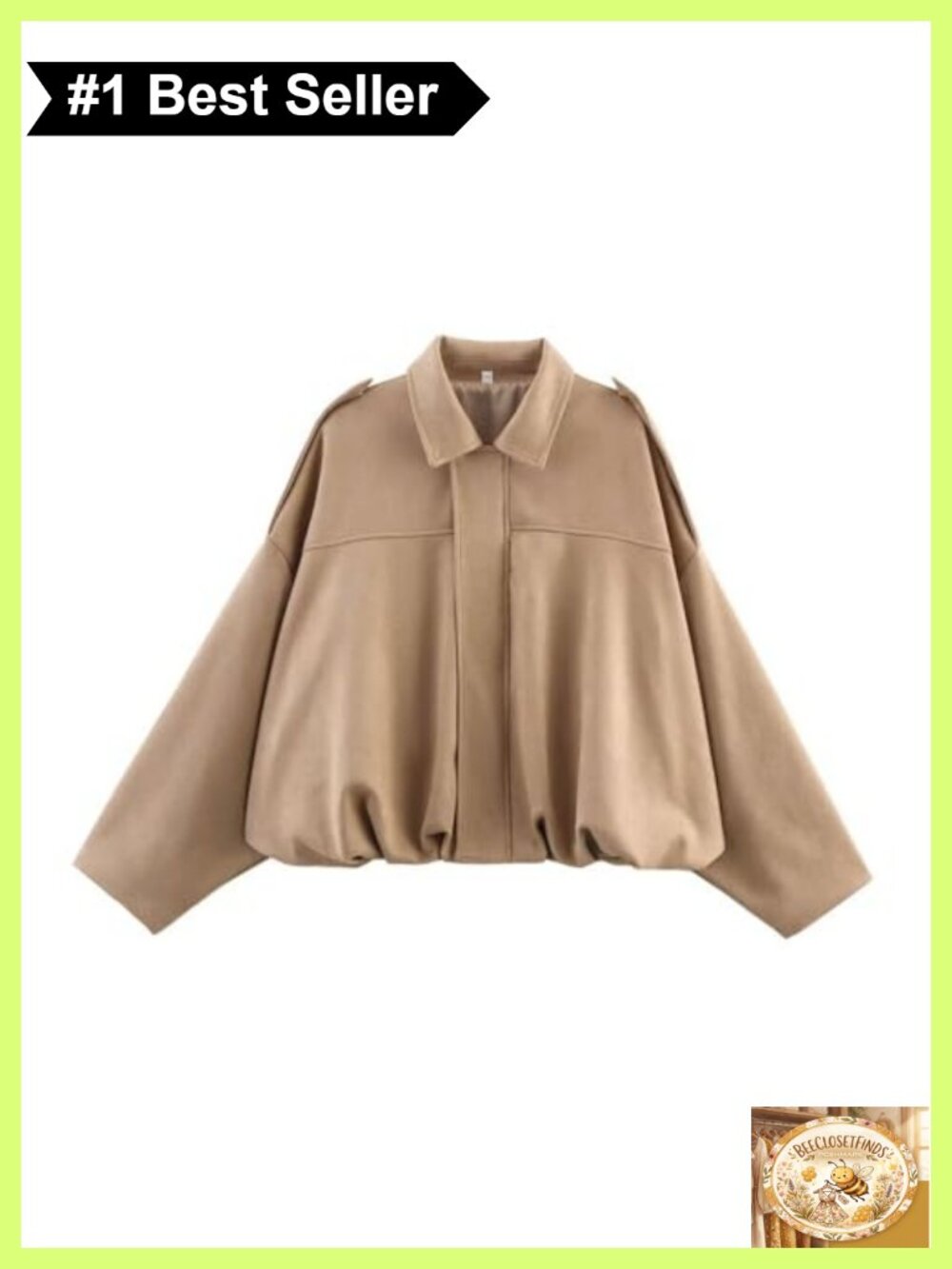 Faux Suede Bomber Jacket Oversized Crop Streetwear Casual Coat